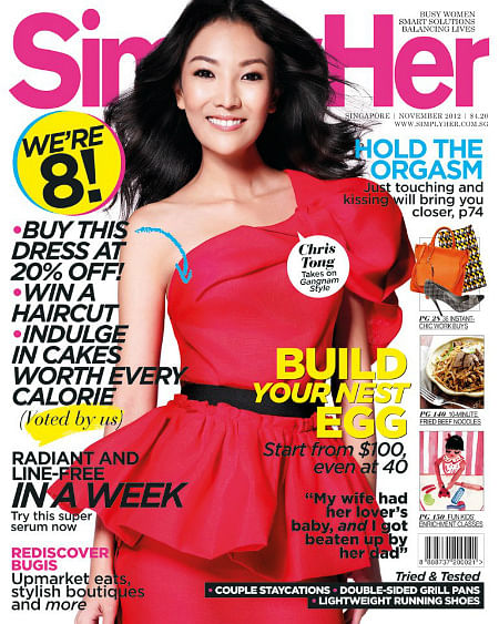 SimplyHer Nov 2012, Singapore women's magazine